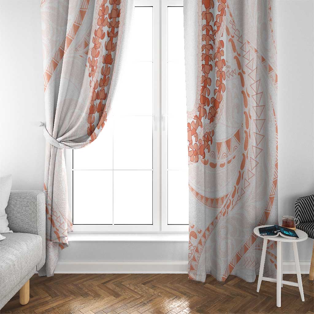 Aloha Lei Onaona Window Curtain Red Hawaiian Tribal Pattern LT9 - Polynesian Pride
