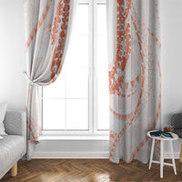 Aloha Lei Onaona Window Curtain Red Hawaiian Tribal Pattern LT9 - Polynesian Pride