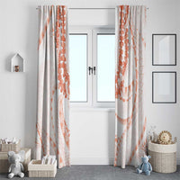 Aloha Lei Onaona Window Curtain Red Hawaiian Tribal Pattern LT9 - Polynesian Pride