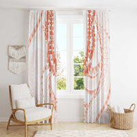 Aloha Lei Onaona Window Curtain Red Hawaiian Tribal Pattern LT9 - Polynesian Pride