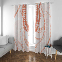 Aloha Lei Onaona Window Curtain Red Hawaiian Tribal Pattern LT9 With Grommets Red - Polynesian Pride