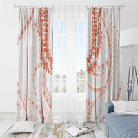 Aloha Lei Onaona Window Curtain Red Hawaiian Tribal Pattern LT9 - Polynesian Pride