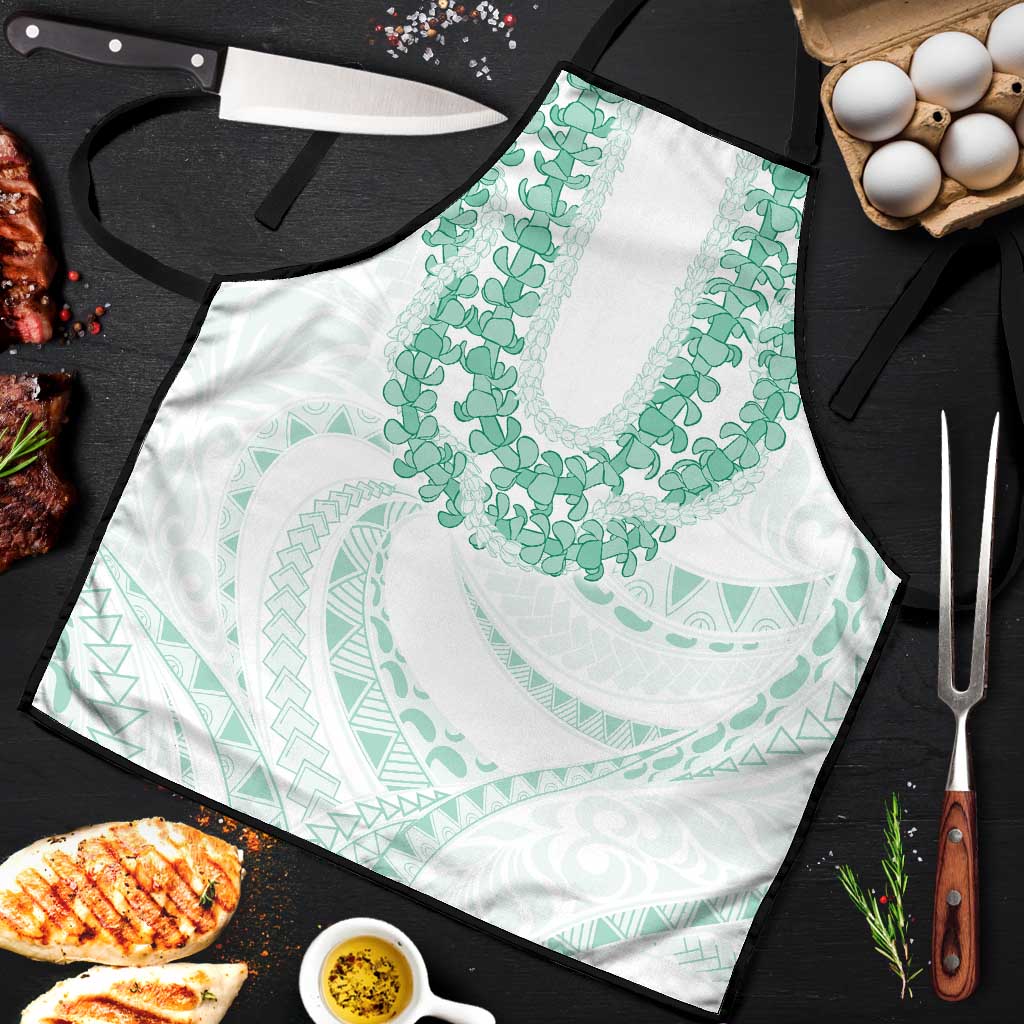 Aloha Lei Onaona Apron Sage Green Hawaiian Tribal Pattern LT9 Green - Polynesian Pride