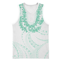 Aloha Lei Onaona Basketball Jersey Sage Green Hawaiian Tribal Pattern LT9 Unisex Green - Polynesian Pride