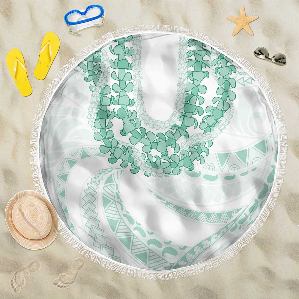Aloha Lei Onaona Beach Blanket Sage Green Hawaiian Tribal Pattern LT9 One Size 150cm Green - Polynesian Pride
