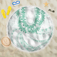 Aloha Lei Onaona Beach Blanket Sage Green Hawaiian Tribal Pattern LT9 One Size 150cm Green - Polynesian Pride