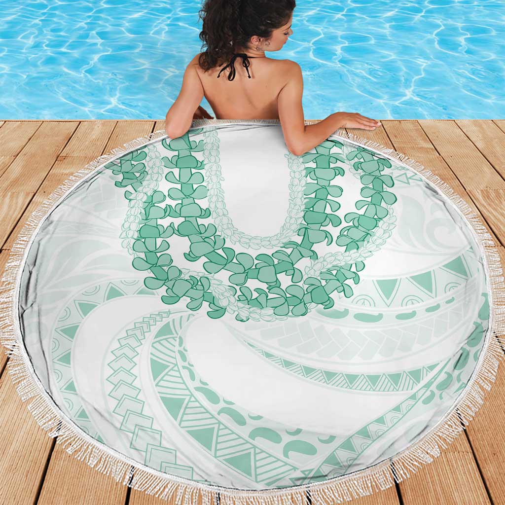 Aloha Lei Onaona Beach Blanket Sage Green Hawaiian Tribal Pattern LT9 - Polynesian Pride