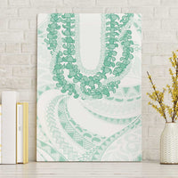 Aloha Lei Onaona Canvas Wall Art Sage Green Hawaiian Tribal Pattern LT9 Without Frame Green - Polynesian Pride