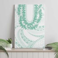 Aloha Lei Onaona Canvas Wall Art Sage Green Hawaiian Tribal Pattern LT9 - Polynesian Pride