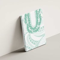 Aloha Lei Onaona Canvas Wall Art Sage Green Hawaiian Tribal Pattern LT9 - Polynesian Pride