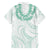Aloha Lei Onaona Family Matching Off The Shoulder Long Sleeve Dress and Hawaiian Shirt Sage Green Hawaiian Tribal Pattern