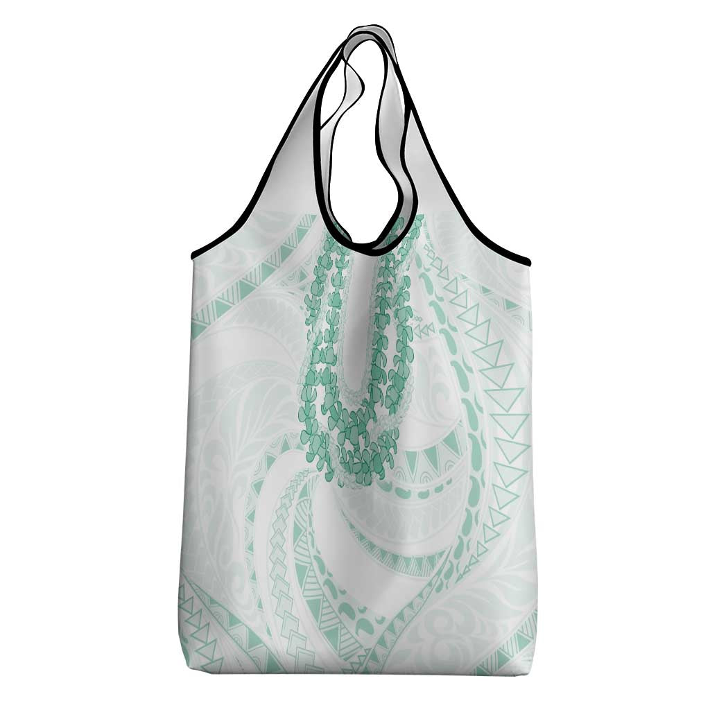 Aloha Lei Onaona Grocery Bag Sage Green Hawaiian Tribal Pattern LT9 - Polynesian Pride