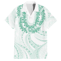 Aloha Lei Onaona Hawaiian Shirt Sage Green Hawaiian Tribal Pattern LT9 Green - Polynesian Pride