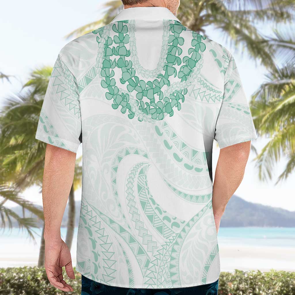 Aloha Lei Onaona Hawaiian Shirt Sage Green Hawaiian Tribal Pattern LT9 - Polynesian Pride