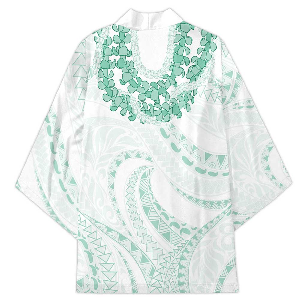 Aloha Lei Onaona Kimono Sage Green Hawaiian Tribal Pattern LT9 - Polynesian Pride