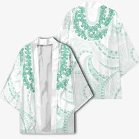 Aloha Lei Onaona Kimono Sage Green Hawaiian Tribal Pattern LT9 - Polynesian Pride