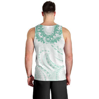 Aloha Lei Onaona Men Tank Top Sage Green Hawaiian Tribal Pattern LT9 - Polynesian Pride
