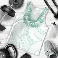 Aloha Lei Onaona Men Tank Top Sage Green Hawaiian Tribal Pattern LT9 - Polynesian Pride