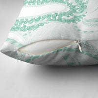 Aloha Lei Onaona Pillow Cover Sage Green Hawaiian Tribal Pattern - Polynesian Pride