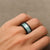 Aloha Lei Onaona Spinner Ring Sage Green Hawaiian Tribal Pattern - Polynesian Pride