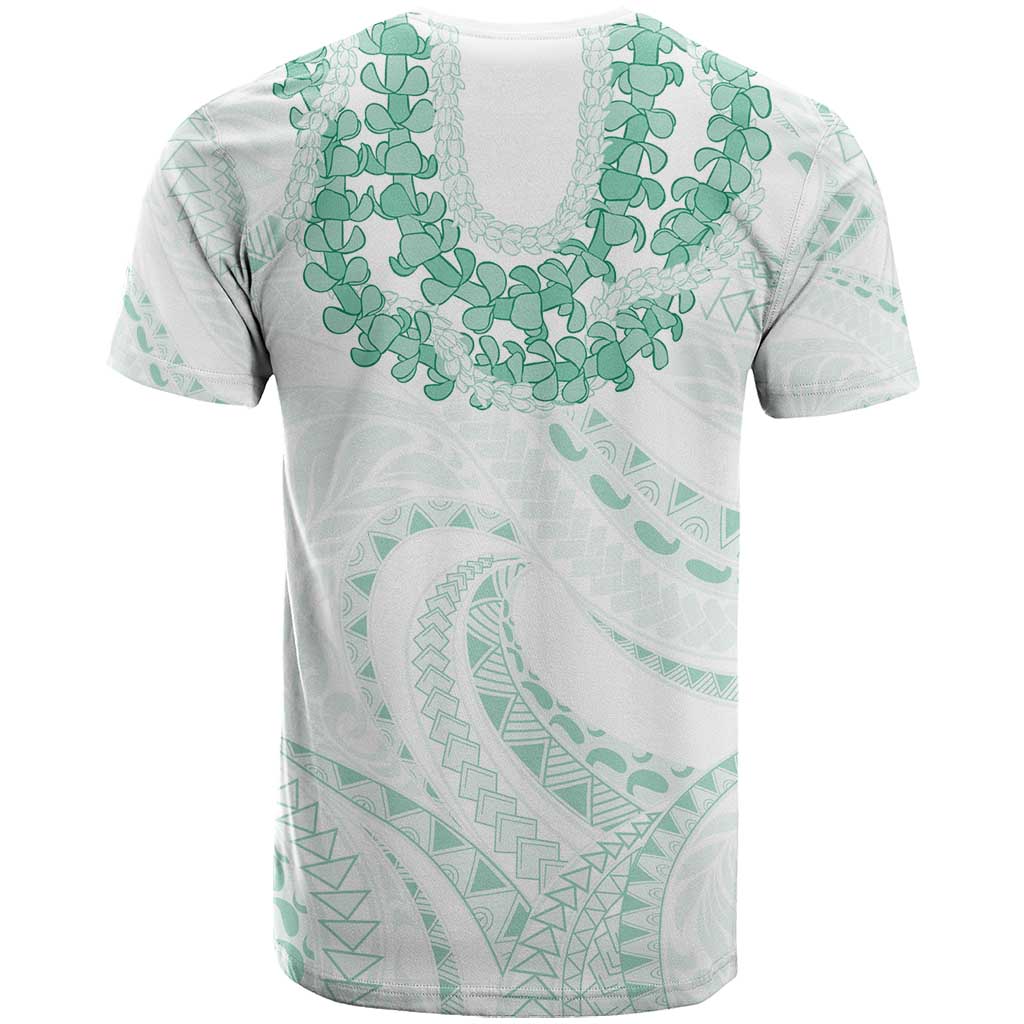 Aloha Lei Onaona T Shirt Sage Green Hawaiian Tribal Pattern