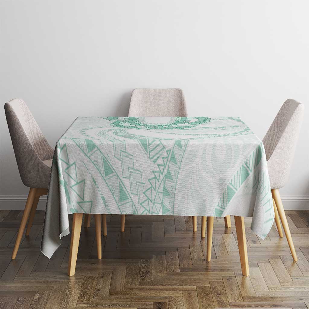 Aloha Lei Onaona Tablecloth Sage Green Hawaiian Tribal Pattern LT9 - Polynesian Pride