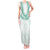 Aloha Lei Onaona Tank Maxi Dress Sage Green Hawaiian Tribal Pattern