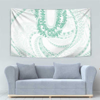 Aloha Lei Onaona Tapestry Sage Green Hawaiian Tribal Pattern