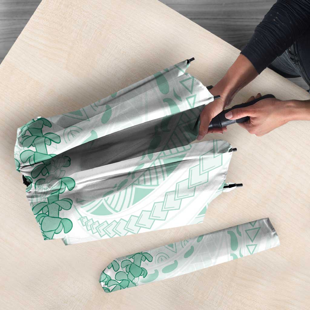 Aloha Lei Onaona Umbrella Sage Green Hawaiian Tribal Pattern LT9 - Polynesian Pride