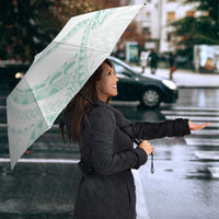 Aloha Lei Onaona Umbrella Sage Green Hawaiian Tribal Pattern LT9 - Polynesian Pride