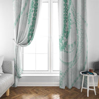 Aloha Lei Onaona Window Curtain Sage Green Hawaiian Tribal Pattern LT9 - Polynesian Pride