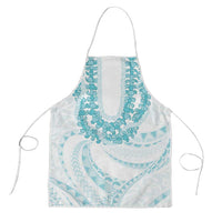 Aloha Lei Onaona Apron Teal Hawaiian Tribal Pattern LT9 Teal - Polynesian Pride
