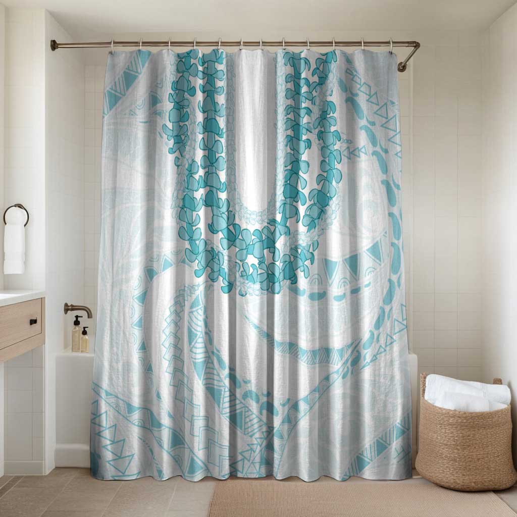 Aloha Lei Onaona Bathroom Set Teal Hawaiian Tribal Pattern - Polynesian Pride