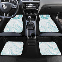 Aloha Lei Onaona Car Mats Teal Hawaiian Tribal Pattern