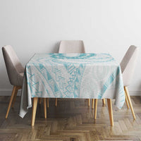 Aloha Lei Onaona Tablecloth Teal Hawaiian Tribal Pattern LT9 - Polynesian Pride