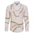 Aloha Lei Mikioi Family Matching Off The Shoulder Long Sleeve Dress and Hawaiian Shirt Beige Polynesian Tribal Tatau Pattern