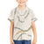 Aloha Lei Mikioi Family Matching Off The Shoulder Long Sleeve Dress and Hawaiian Shirt Beige Polynesian Tribal Tatau Pattern
