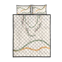 Aloha Lei Mikioi Quilt Bed Set Beige Polynesian Tribal Tatau Pattern LT9 - Polynesian Pride