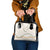 Aloha Lei Mikioi Shoulder Handbag Beige Polynesian Tribal Tatau Pattern