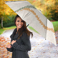 Aloha Lei Mikioi Umbrella Beige Polynesian Tribal Tatau Pattern LT9 - Polynesian Pride