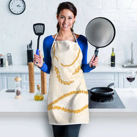 Aloha Lei Mikioi Apron Gold Polynesian Tribal Tatau Pattern LT9 - Polynesian Pride