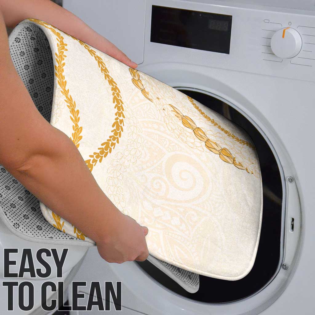 Aloha Lei Mikioi Bathroom Set Gold Polynesian Tribal Tatau Pattern - Polynesian Pride