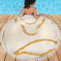 Aloha Lei Mikioi Beach Blanket Gold Polynesian Tribal Tatau Pattern LT9 - Polynesian Pride