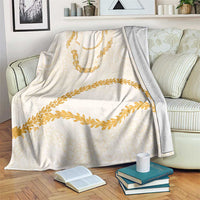 Aloha Lei Mikioi Blanket Gold Polynesian Tribal Tatau Pattern LT9 Gold - Polynesian Pride