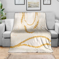 Aloha Lei Mikioi Blanket Gold Polynesian Tribal Tatau Pattern LT9 - Polynesian Pride