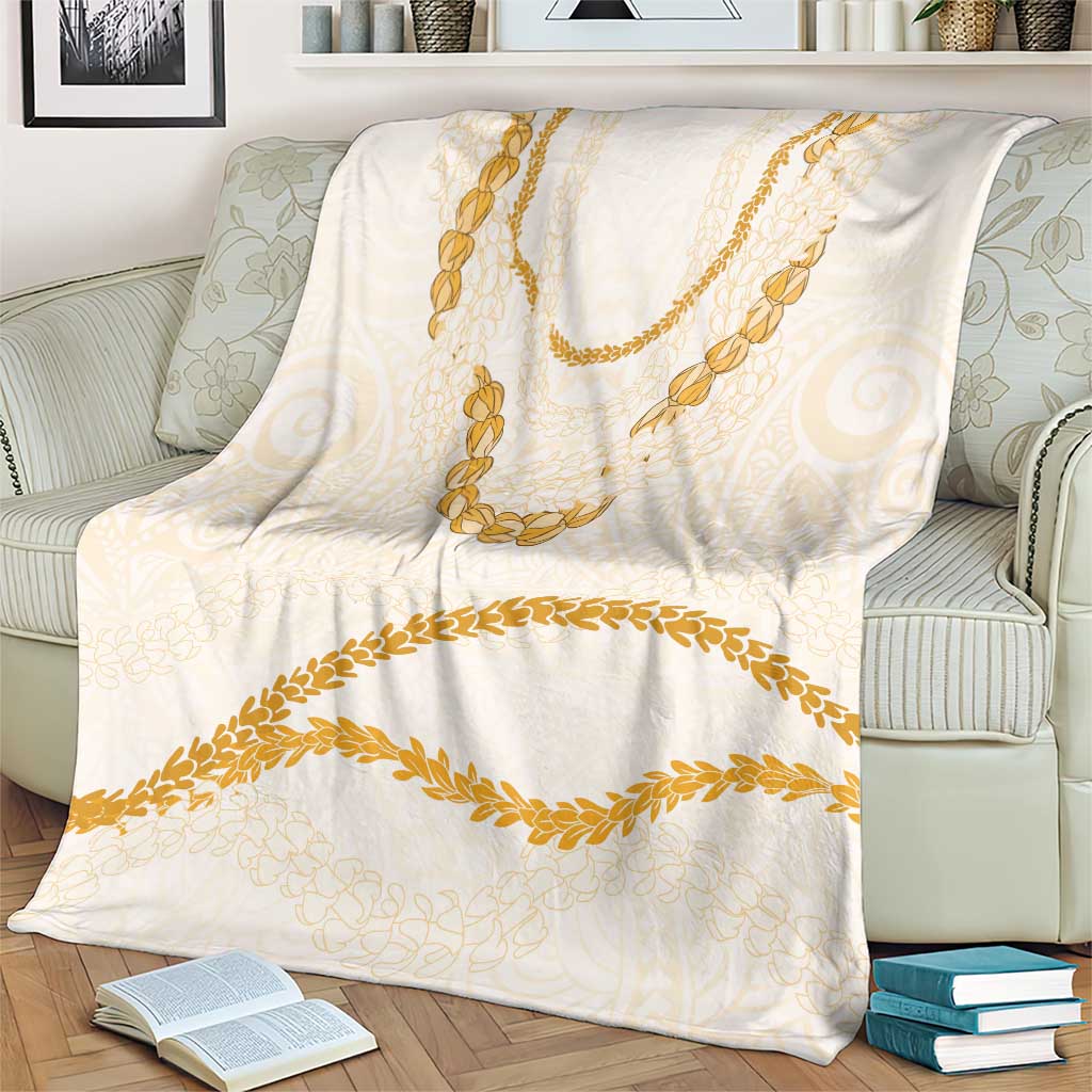 Aloha Lei Mikioi Blanket Gold Polynesian Tribal Tatau Pattern LT9 - Polynesian Pride