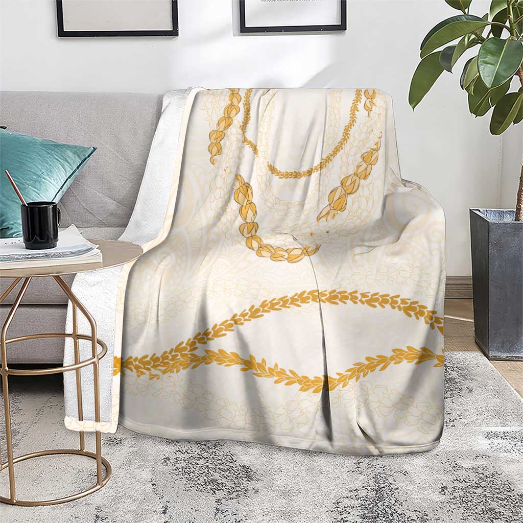Aloha Lei Mikioi Blanket Gold Polynesian Tribal Tatau Pattern LT9 - Polynesian Pride