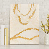 Aloha Lei Mikioi Canvas Wall Art Gold Polynesian Tribal Tatau Pattern LT9 Without Frame Gold - Polynesian Pride