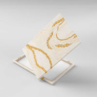 Aloha Lei Mikioi Canvas Wall Art Gold Polynesian Tribal Tatau Pattern LT9 With Frame Gold - Polynesian Pride