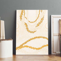 Aloha Lei Mikioi Canvas Wall Art Gold Polynesian Tribal Tatau Pattern LT9 - Polynesian Pride